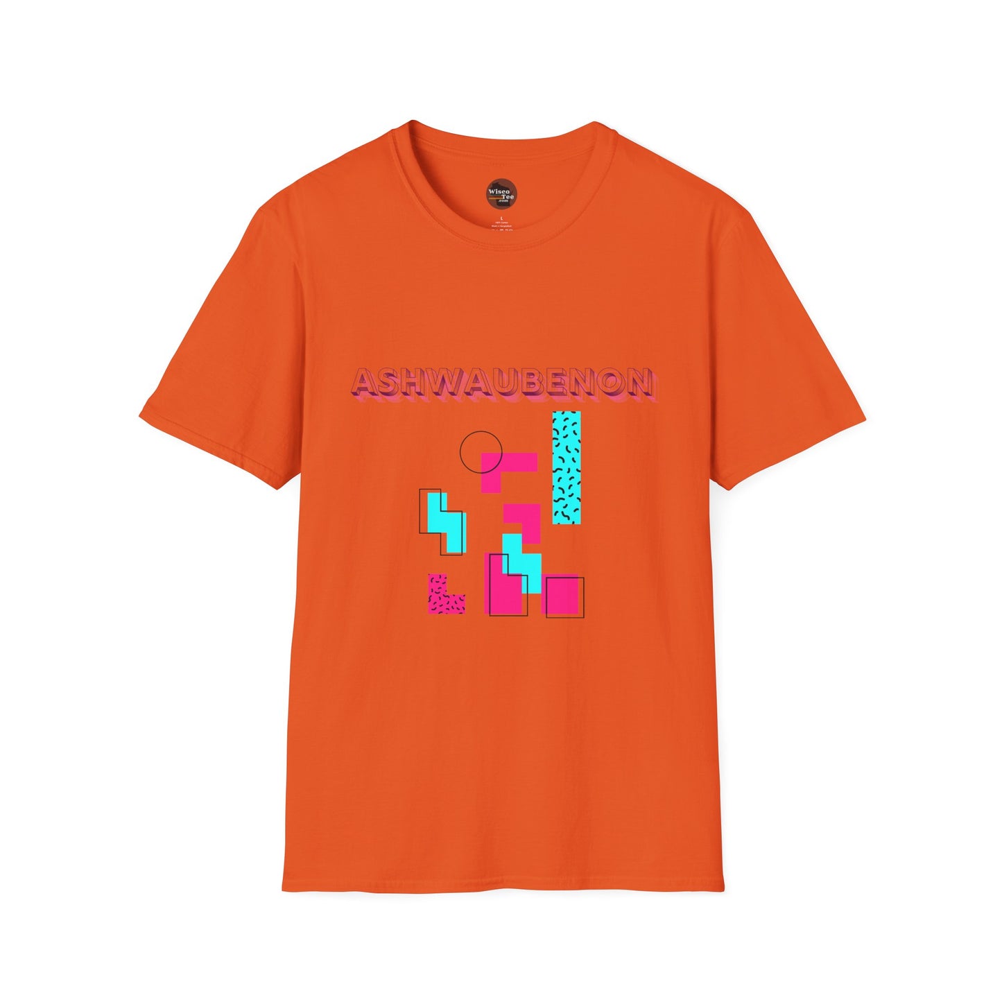 Ashwaubenon Retro 80s Unisex Softstyle T-Shirt - Casual Comfort for Every Occasion