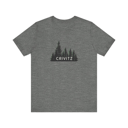 Crivitz Forest Graphic Unisex Tee - Nature Inspired Short Sleeve Shirt