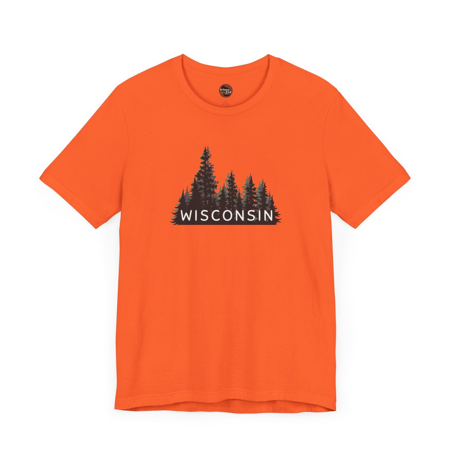 Wisconsin Forest Graphic Unisex Tee - Nature Inspired Short Sleeve Shirt