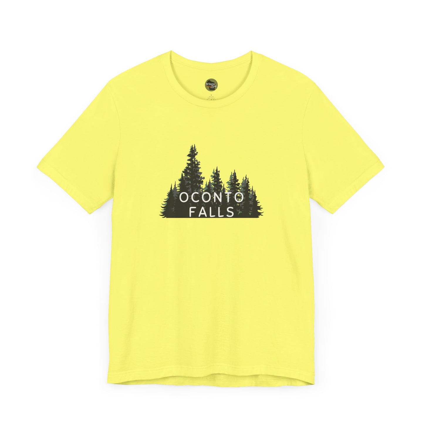 Oconto Falls Forest Graphic Unisex Tee - Nature Inspired Short Sleeve Shirt