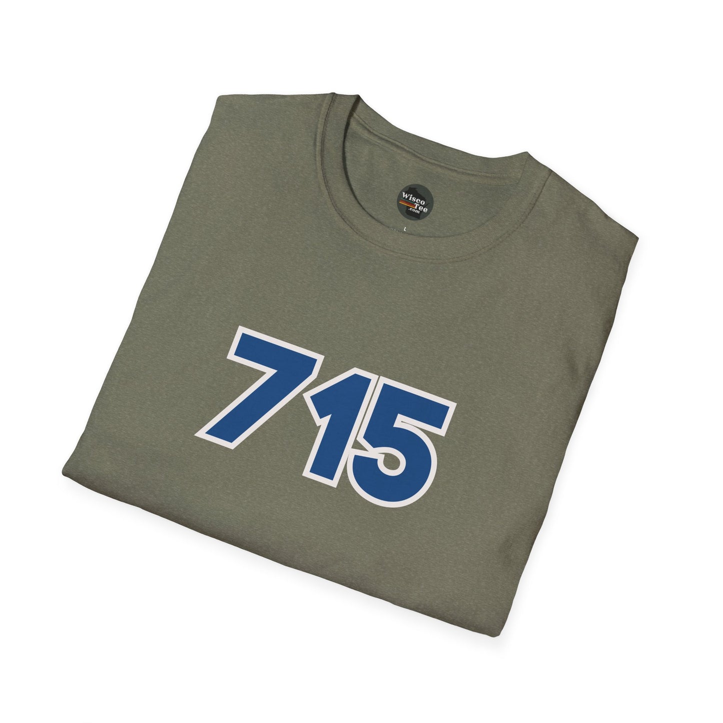 "715" Area Code Pride - Unisex Softstyle T-Shirt - Casual Comfort for Every Occasion