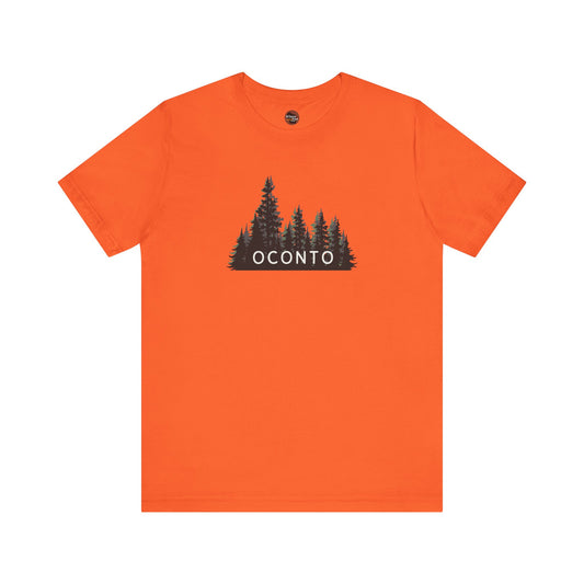 Oconto Forest Graphic Unisex Tee - Nature Inspired Short Sleeve Shirt