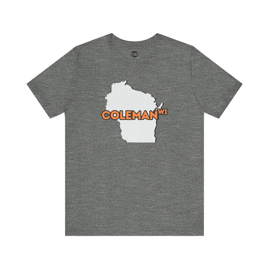 Coleman WI - Wisconsin City Pride T-shirt - Beautifully Soft and Comfortable