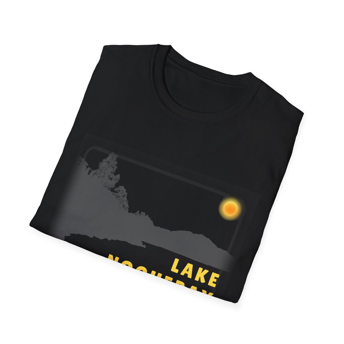 Lake Noquebay Sun Scene - Unisex Softstyle T-Shirt - Casual Comfort for Every Occasion