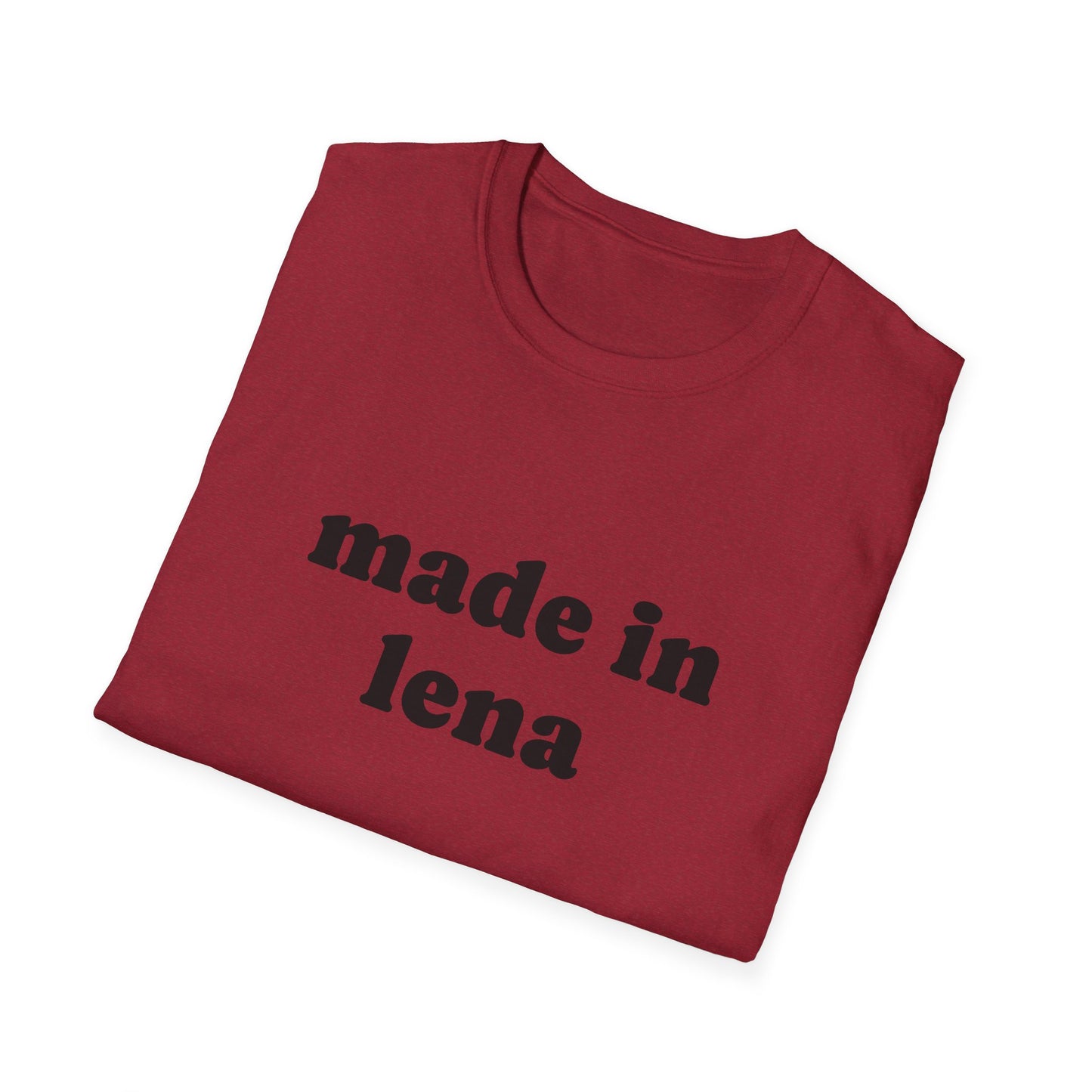 "Made in Lena" Unisex Softstyle T-Shirt - Casual Comfort for Every Occasion