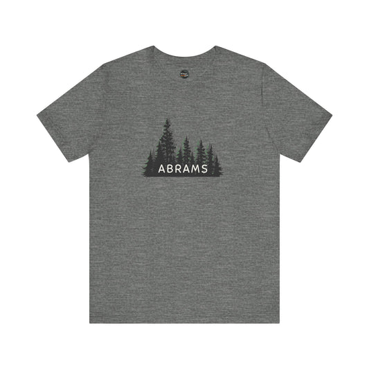 Abrams Forest Graphic Unisex Tee - Nature Inspired Short Sleeve Shirt
