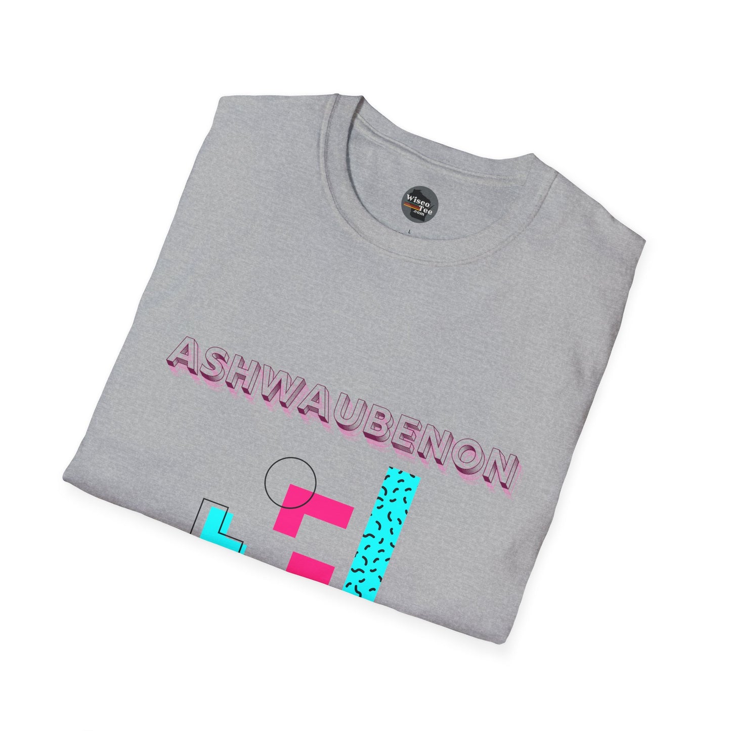 Ashwaubenon Retro 80s Unisex Softstyle T-Shirt - Casual Comfort for Every Occasion