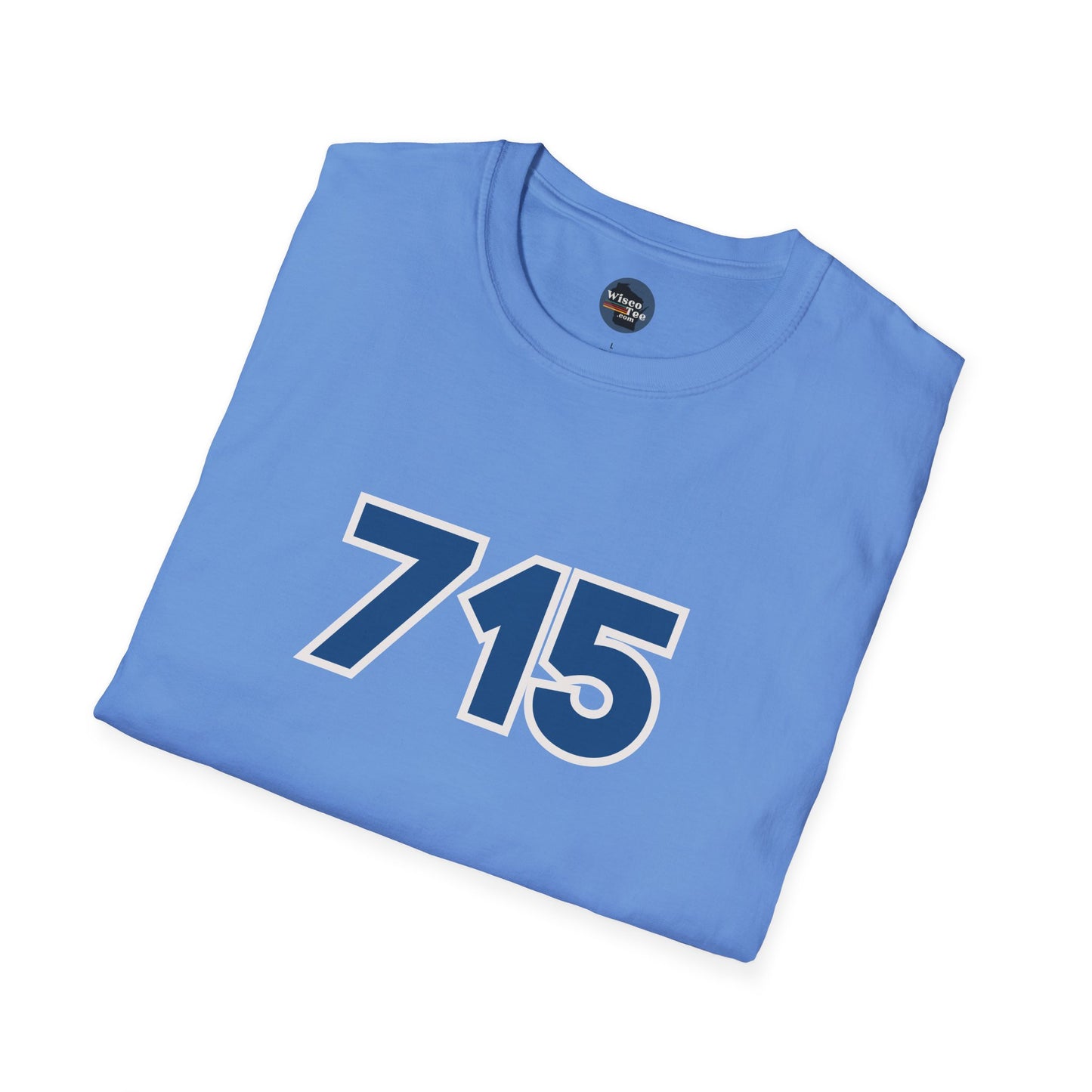 "715" Area Code Pride - Unisex Softstyle T-Shirt - Casual Comfort for Every Occasion