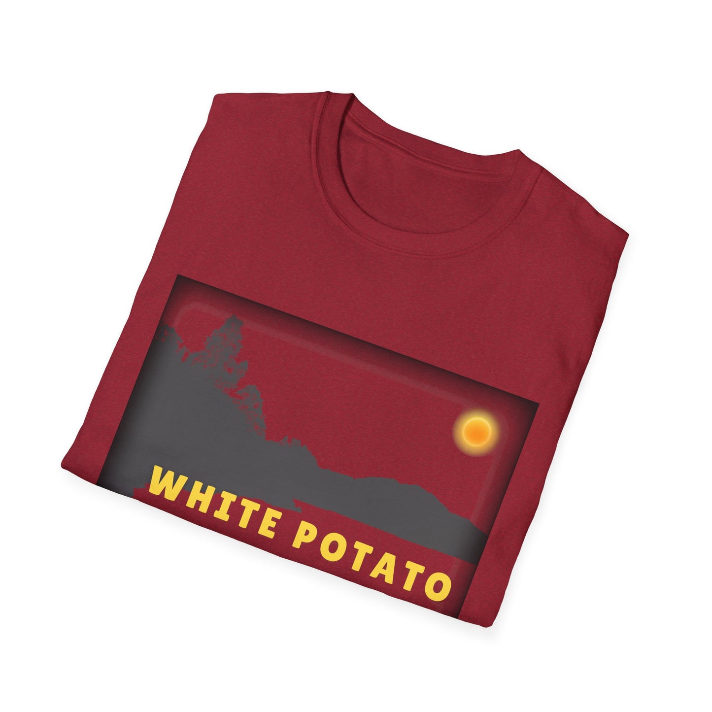 White Potato Lake Sun Scene - Unisex Softstyle T-Shirt - Casual Comfort for Every Occasion