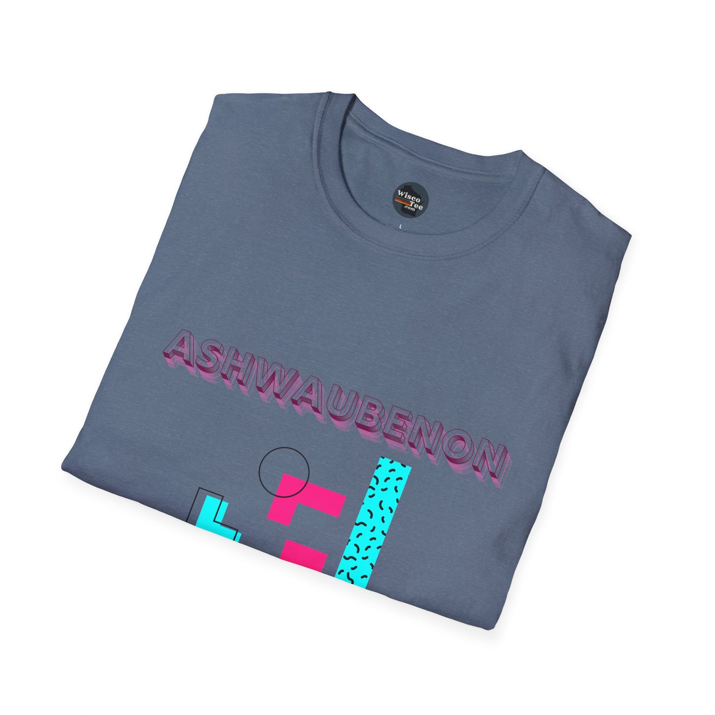 Ashwaubenon Retro 80s Unisex Softstyle T-Shirt - Casual Comfort for Every Occasion