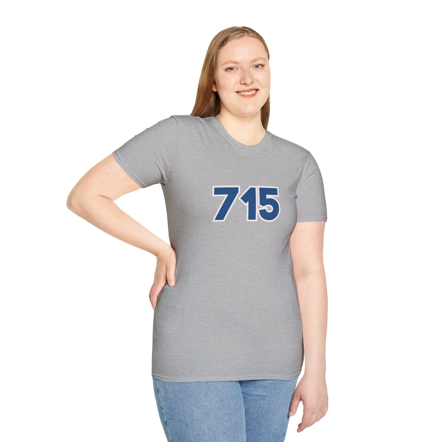 "715" Area Code Pride - Unisex Softstyle T-Shirt - Casual Comfort for Every Occasion