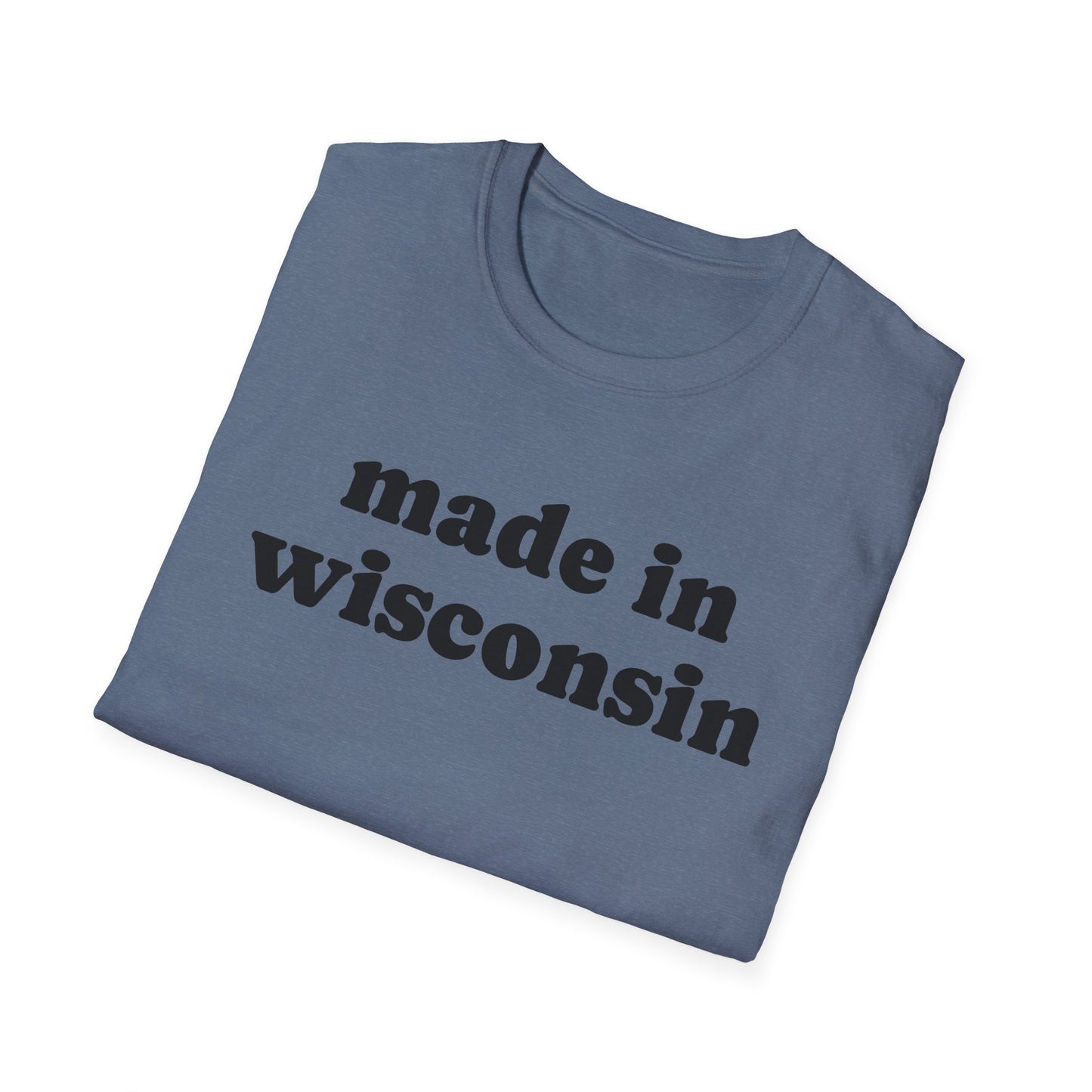 "Made in Wisconsin" Unisex Softstyle T-Shirt - Casual Comfort for Every Occasion