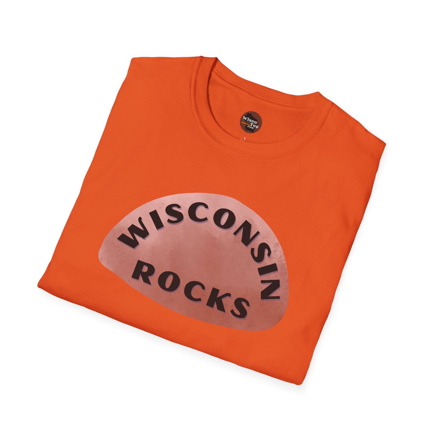 "WISCONSIN ROCKS" Unisex Softstyle T-Shirt - Casual Comfort for Every Occasion