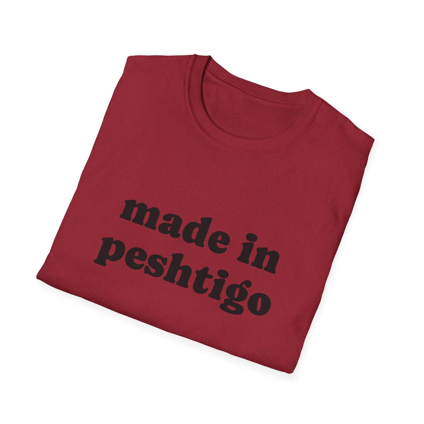 "Made in Peshtigo" Unisex Softstyle T-Shirt - Casual Comfort for Every Occasion