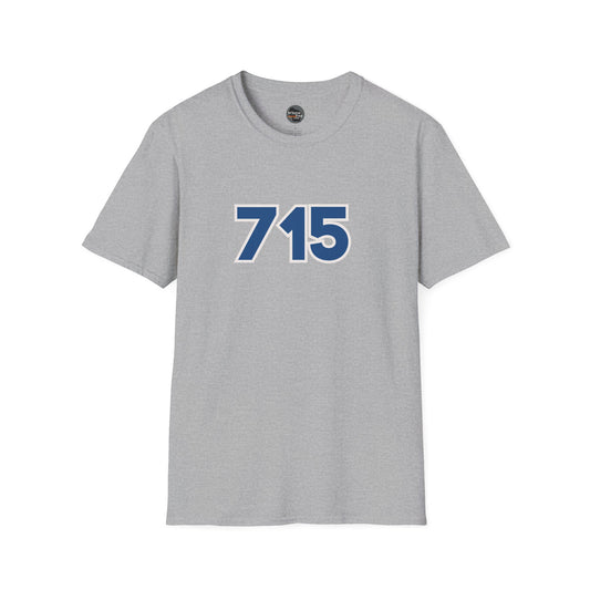 "715" Area Code Pride - Unisex Softstyle T-Shirt - Casual Comfort for Every Occasion