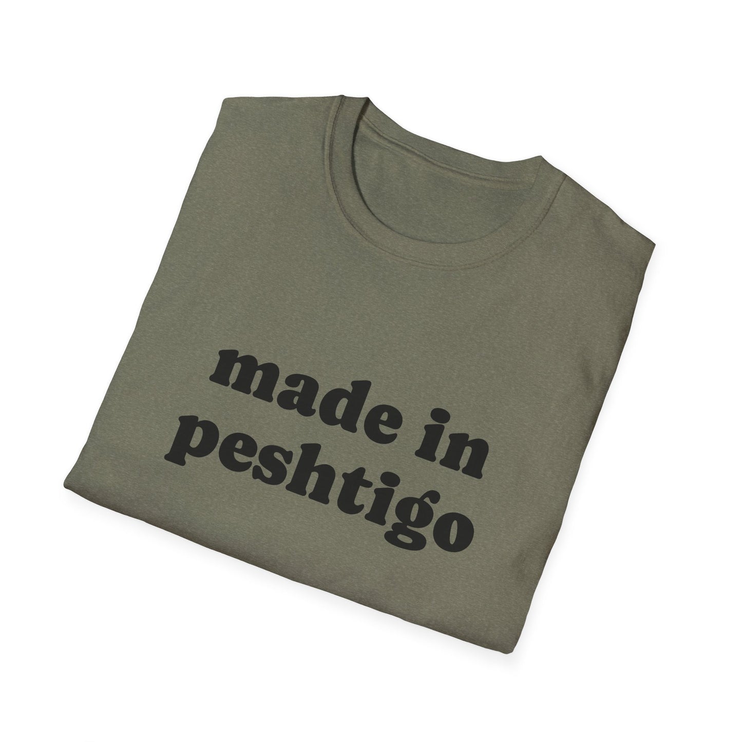 "Made in Peshtigo" Unisex Softstyle T-Shirt - Casual Comfort for Every Occasion