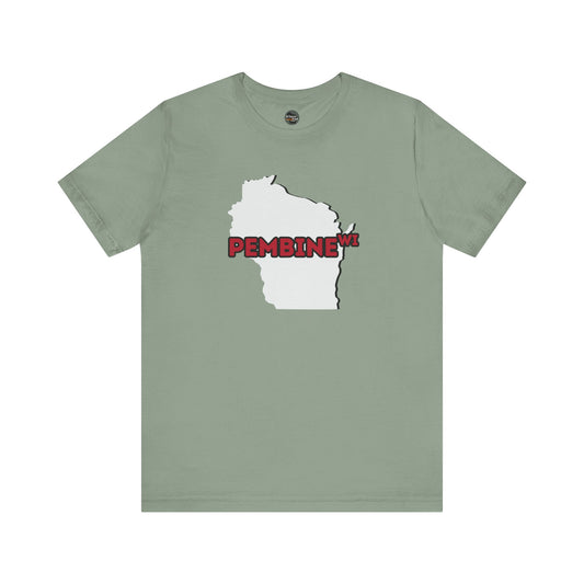 Pembine WI - Wisconsin City Pride T-shirt - Beautifully Soft and Comfortable