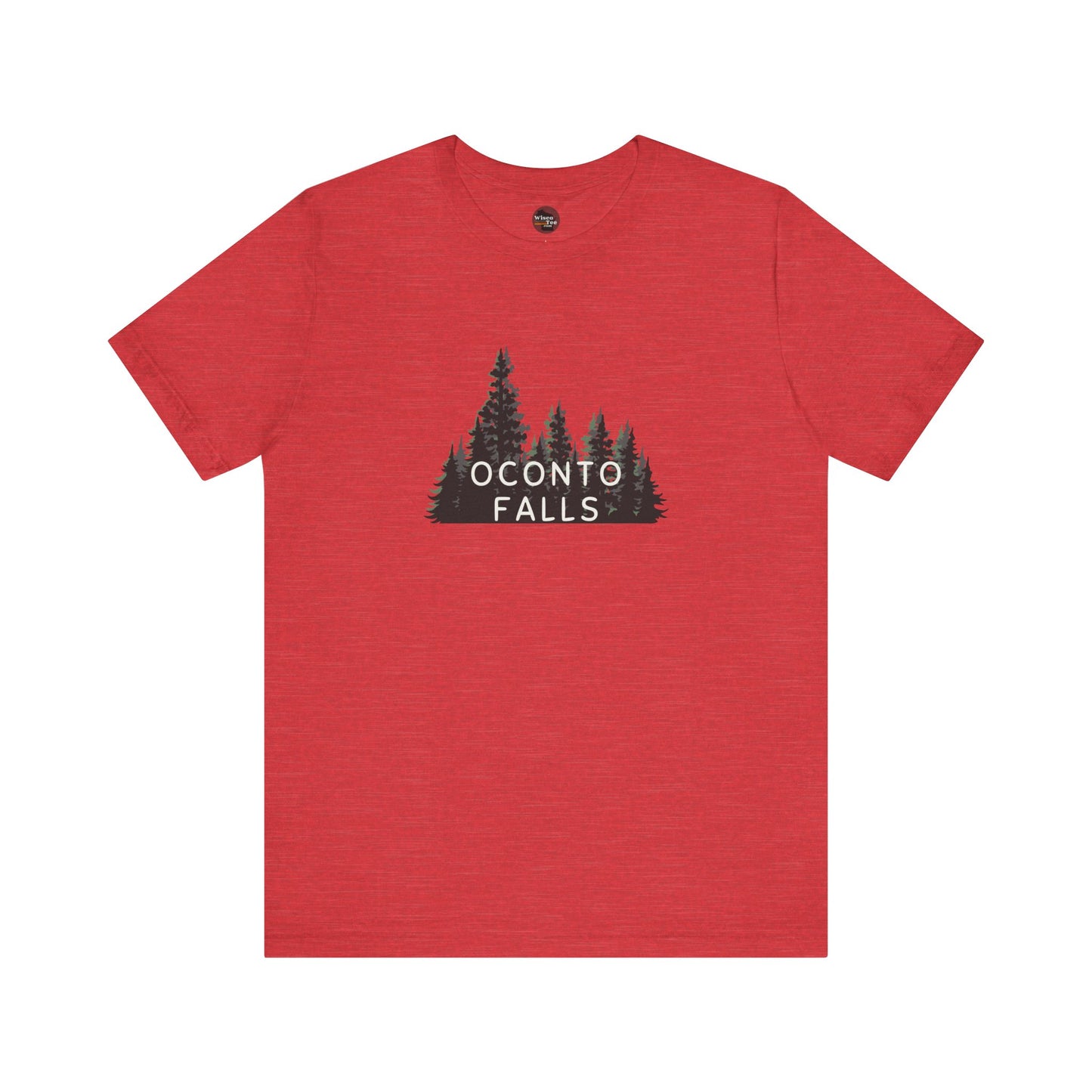 Oconto Falls Forest Graphic Unisex Tee - Nature Inspired Short Sleeve Shirt