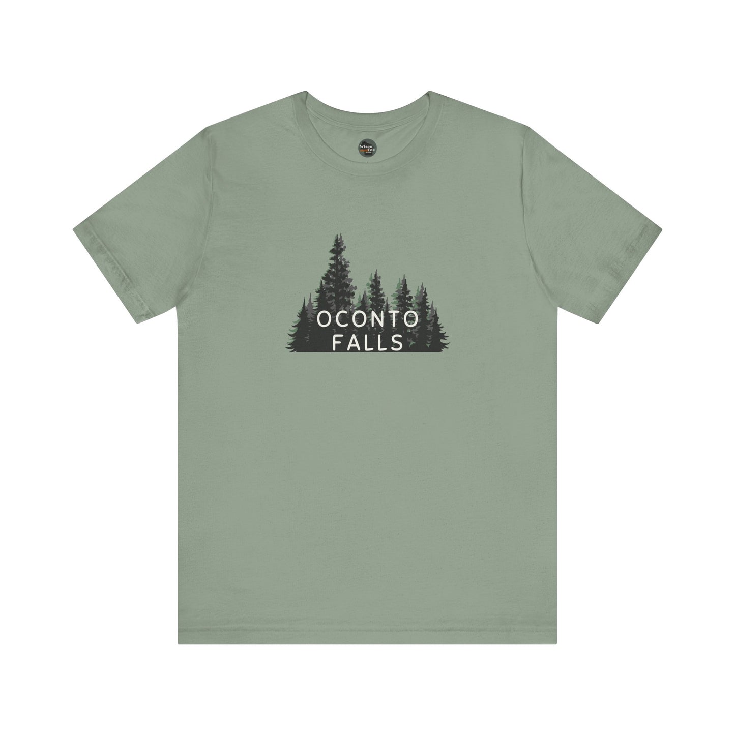 Oconto Falls Forest Graphic Unisex Tee - Nature Inspired Short Sleeve Shirt