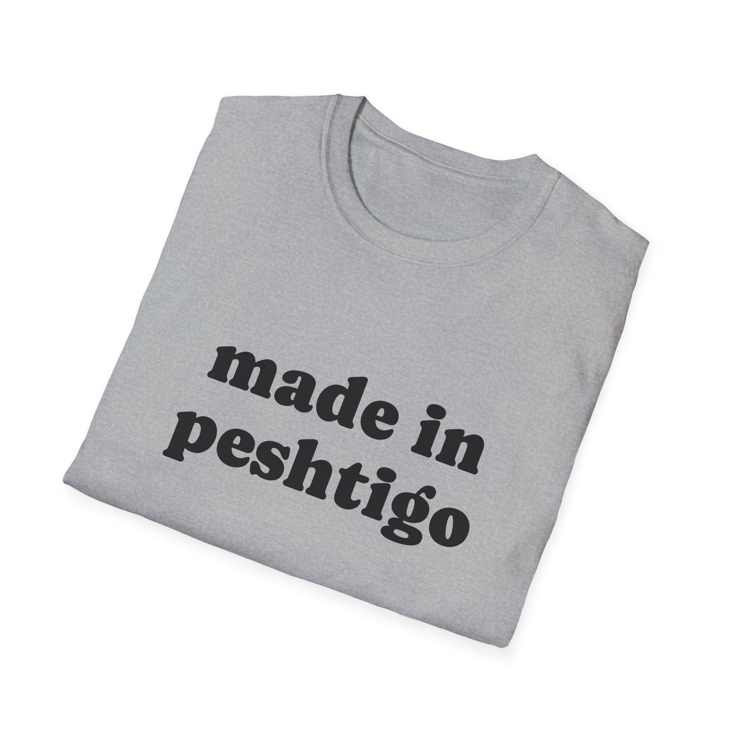 "Made in Peshtigo" Unisex Softstyle T-Shirt - Casual Comfort for Every Occasion