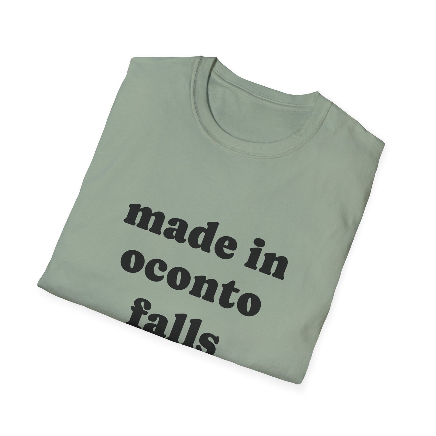 "Made in Oconto Falls" Unisex Softstyle T-Shirt - Casual Comfort for Every Occasion