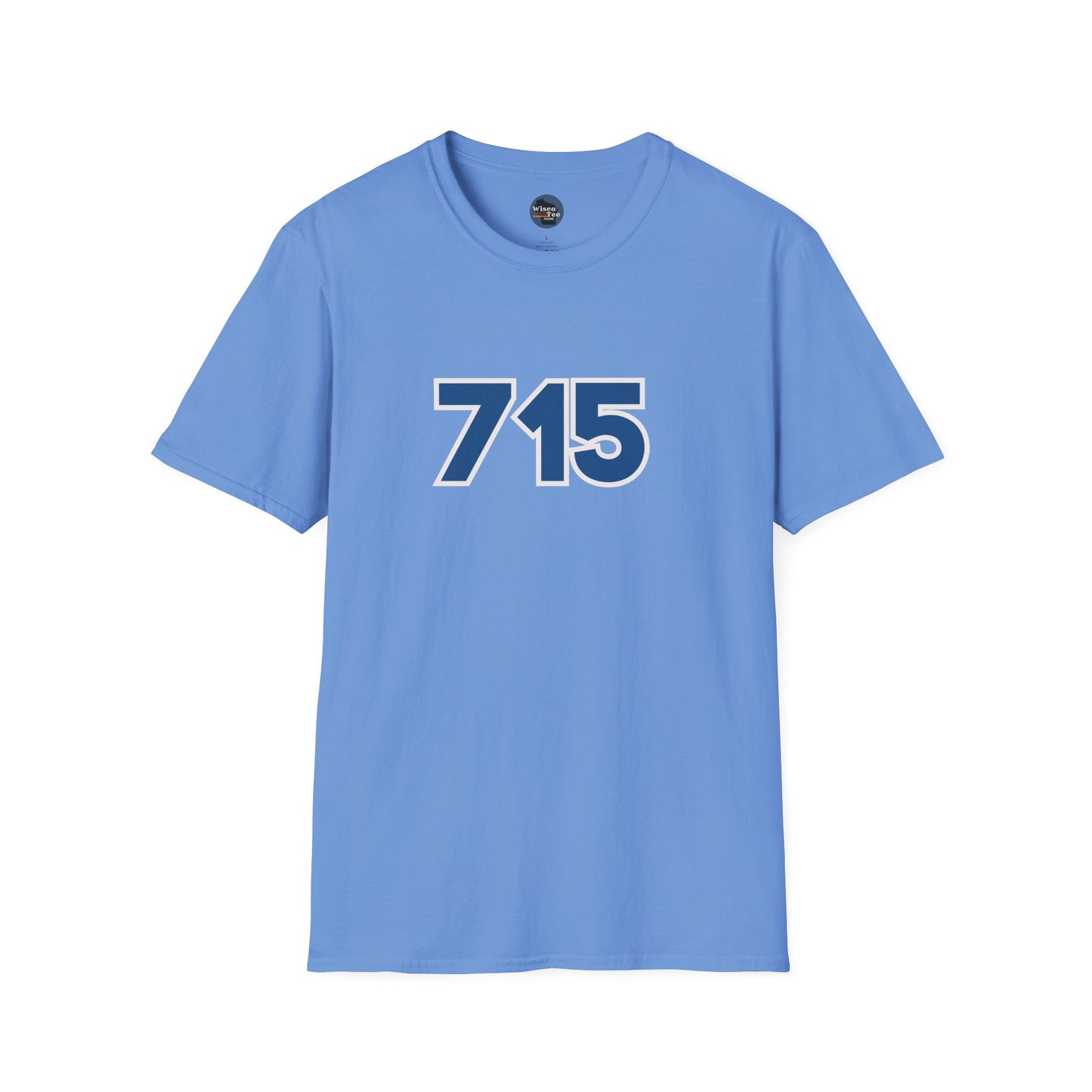 "715" Area Code Pride - Unisex Softstyle T-Shirt - Casual Comfort for Every Occasion