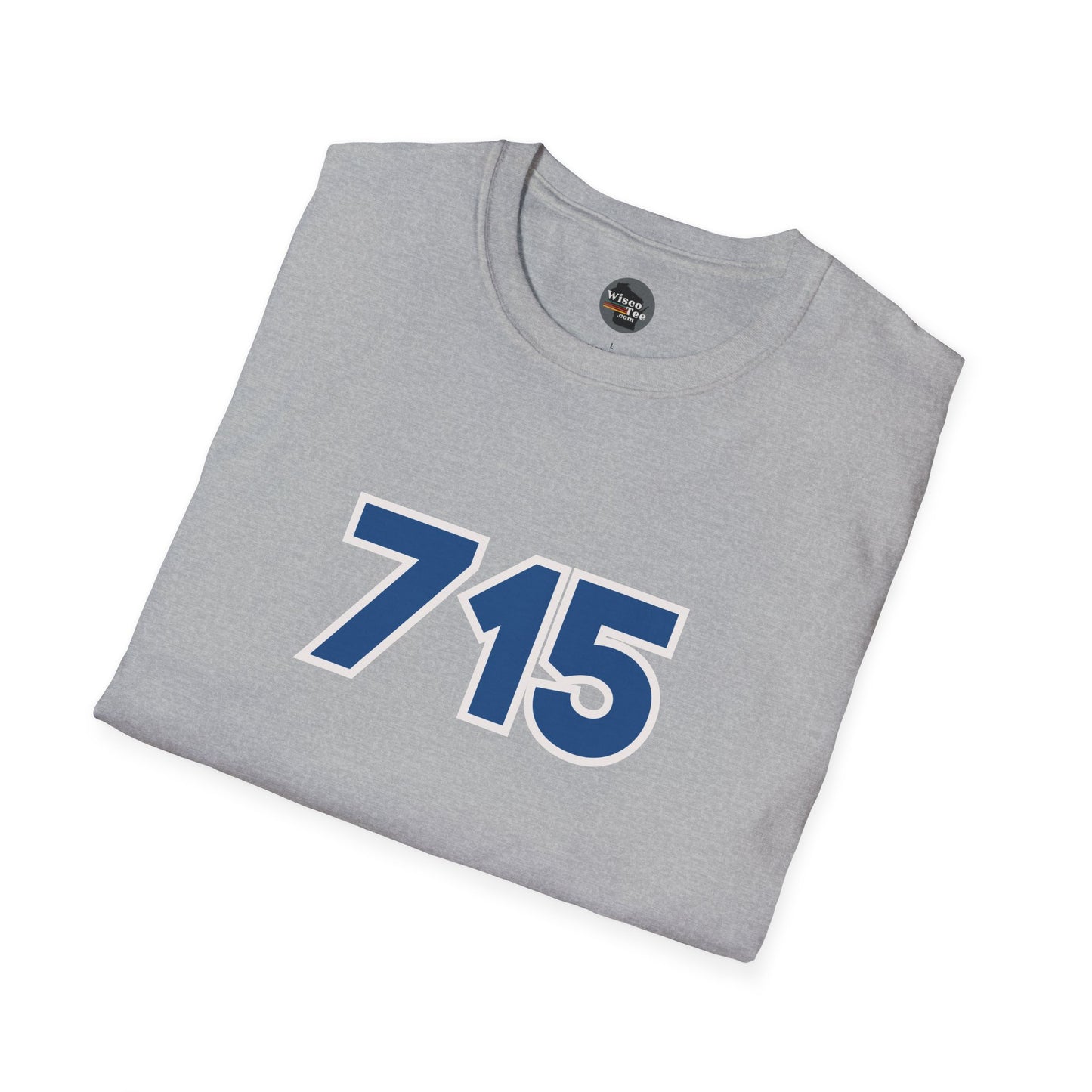 "715" Area Code Pride - Unisex Softstyle T-Shirt - Casual Comfort for Every Occasion