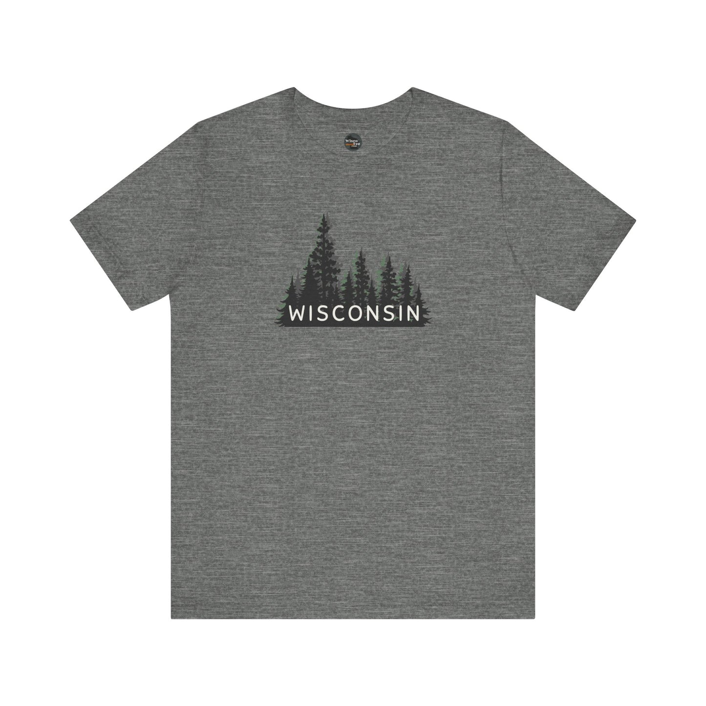 Wisconsin Forest Graphic Unisex Tee - Nature Inspired Short Sleeve Shirt