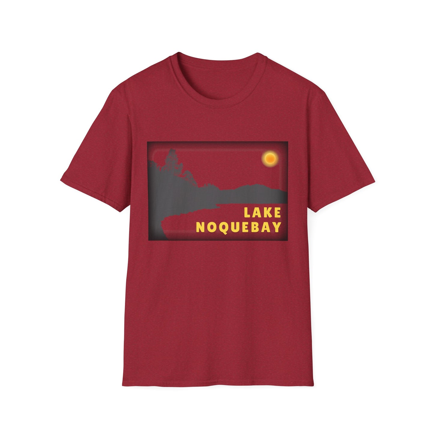 Lake Noquebay Sun Scene - Unisex Softstyle T-Shirt - Casual Comfort for Every Occasion