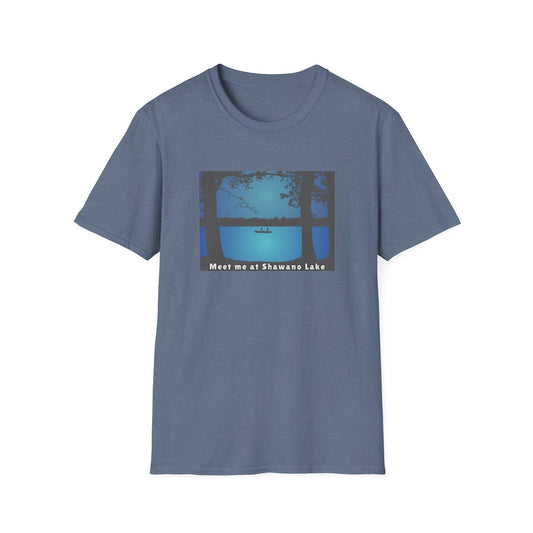 Meet Me At Shawano Lake - Fishing Scene - Unisex Softstyle T-Shirt - Casual Comfort for Every Occasion