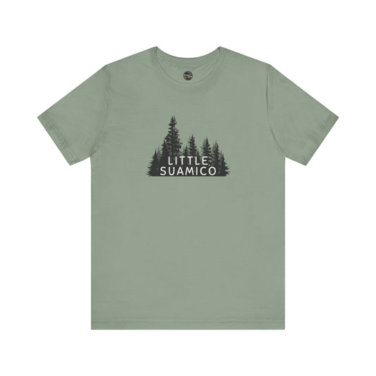 Little Suamico Forest Graphic Unisex Tee - Nature Inspired Short Sleeve Shirt
