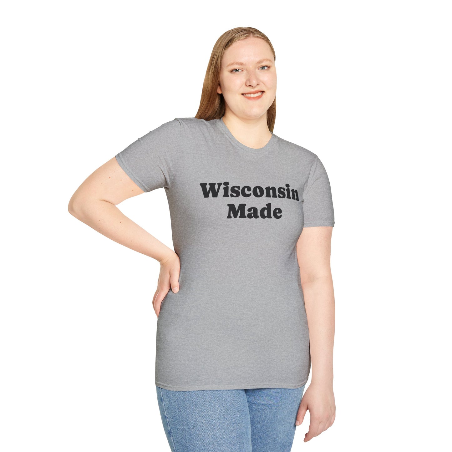 "Wisconsin Made" Unisex Softstyle T-Shirt - Casual Comfort for Every Occasion