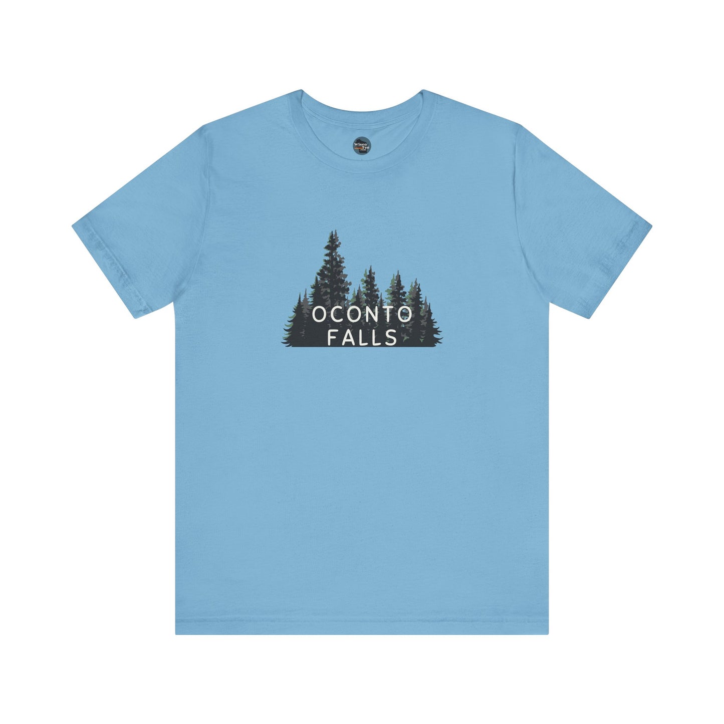 Oconto Falls Forest Graphic Unisex Tee - Nature Inspired Short Sleeve Shirt