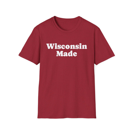 "Wisconsin Made" Unisex Softstyle T-Shirt - Casual Comfort for Every Occasion