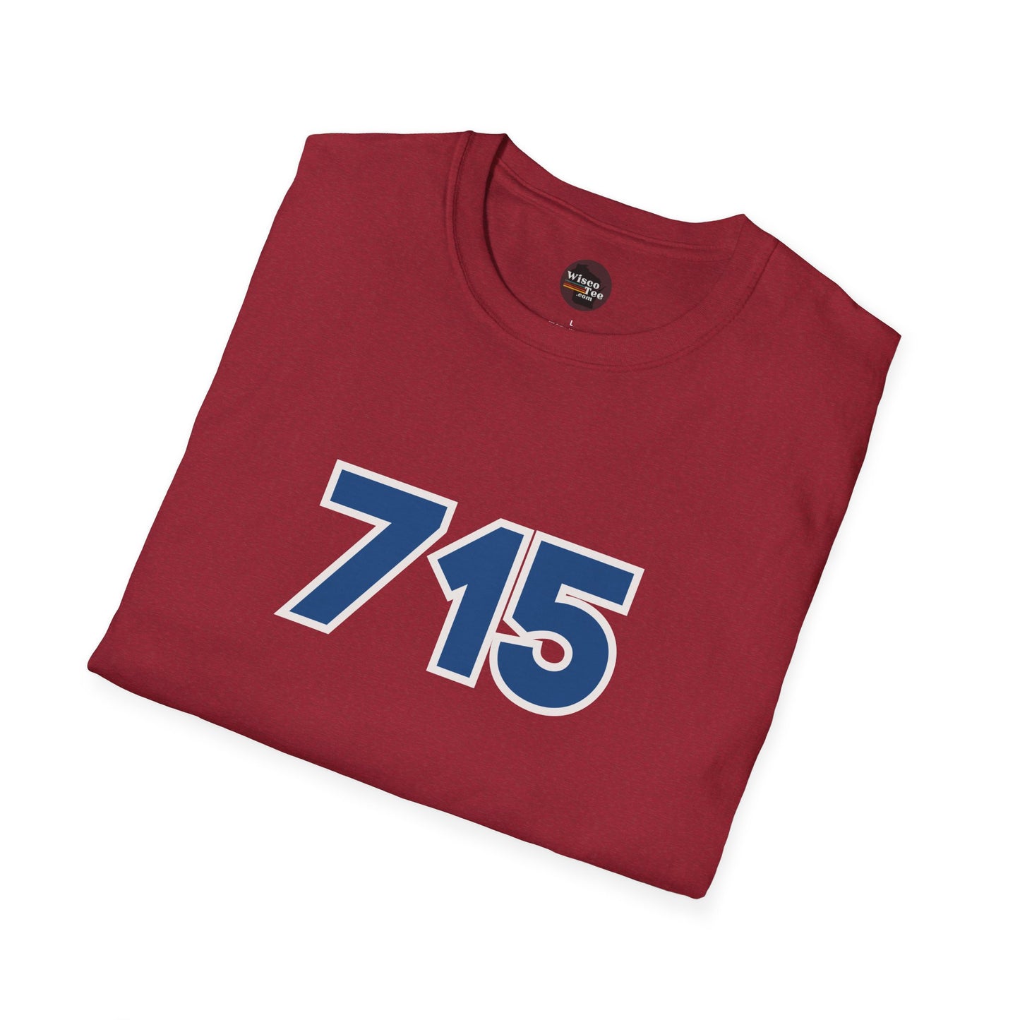 "715" Area Code Pride - Unisex Softstyle T-Shirt - Casual Comfort for Every Occasion