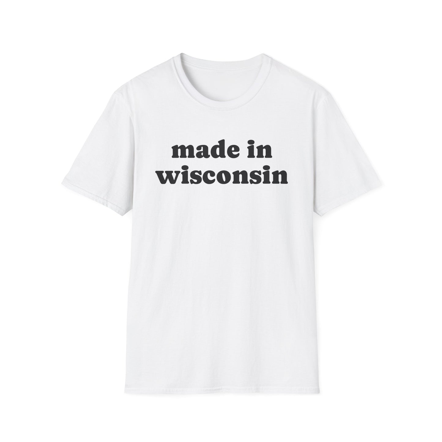 "Made in Wisconsin" Unisex Softstyle T-Shirt - Casual Comfort for Every Occasion
