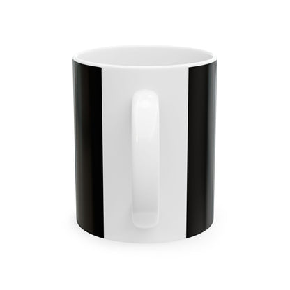 Ceramic Mug - 'I Survived The '71 Peshtigo Fire' - Unique Gift, Black & White Design