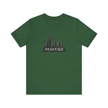 Peshtigo Forest Graphic Unisex Tee - Nature Inspired Short Sleeve Shirt