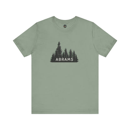 Abrams Forest Graphic Unisex Tee - Nature Inspired Short Sleeve Shirt