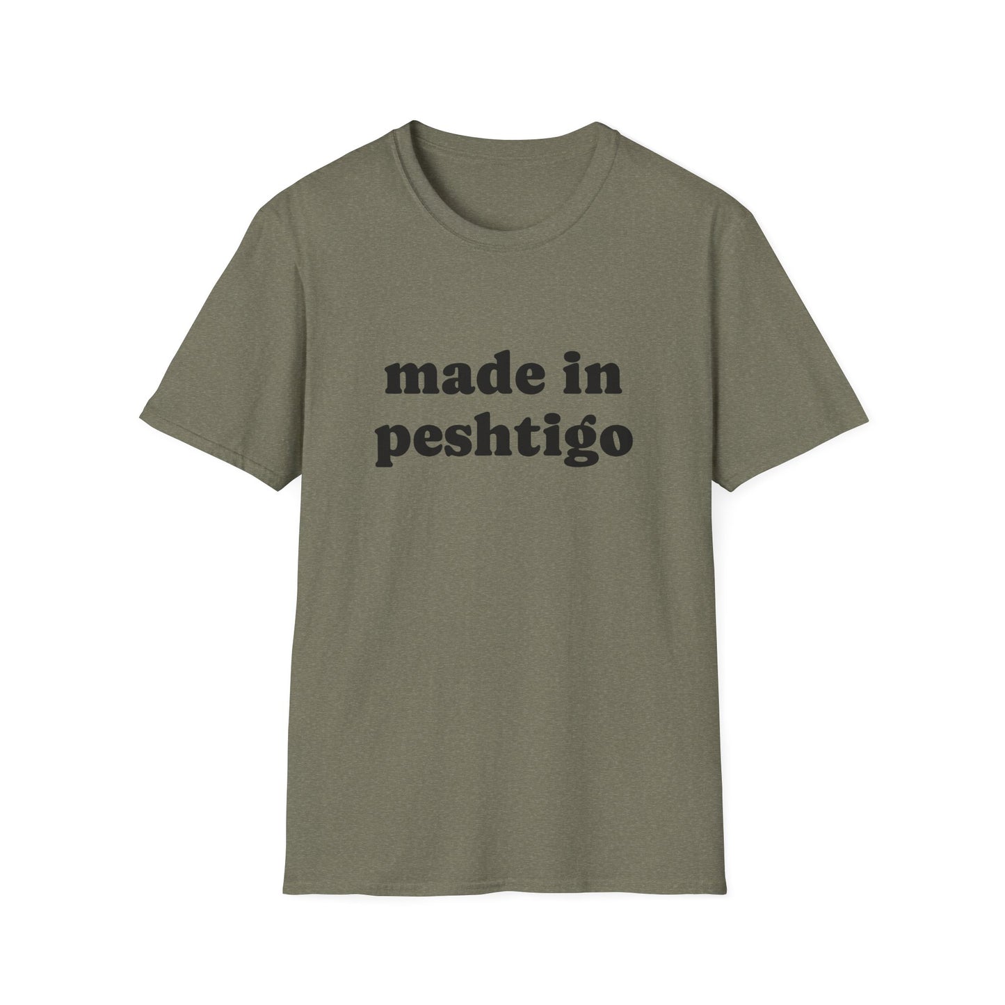 "Made in Peshtigo" Unisex Softstyle T-Shirt - Casual Comfort for Every Occasion