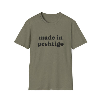 "Made in Peshtigo" Unisex Softstyle T-Shirt - Casual Comfort for Every Occasion