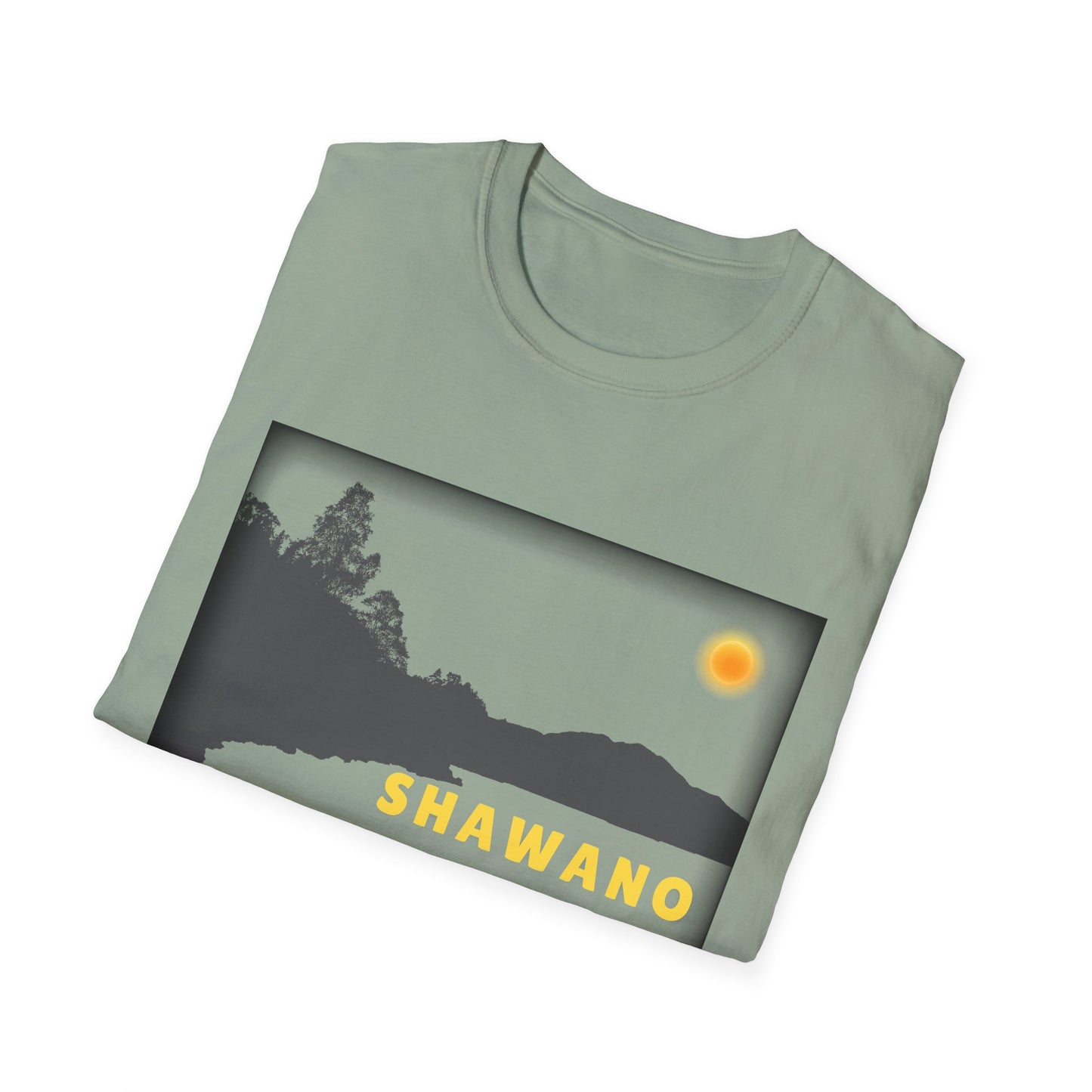 Shawano Lake Sun Scene - Unisex Softstyle T-Shirt - Casual Comfort for Every Occasion
