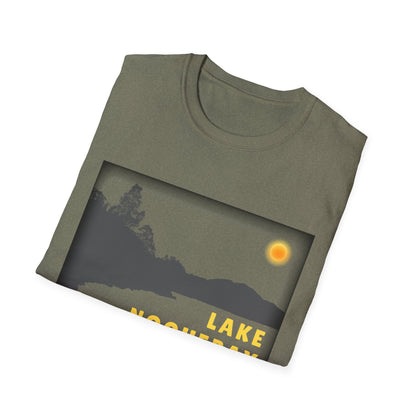 Lake Noquebay Sun Scene - Unisex Softstyle T-Shirt - Casual Comfort for Every Occasion
