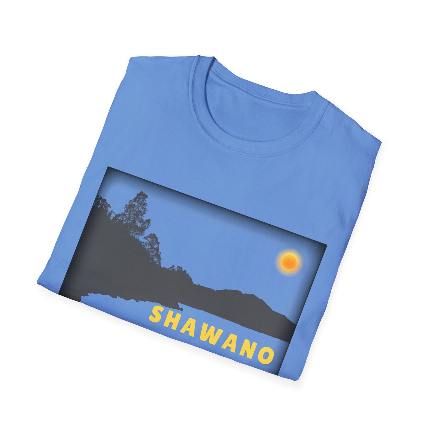 Shawano Lake Sun Scene - Unisex Softstyle T-Shirt - Casual Comfort for Every Occasion