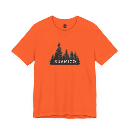 Suamico Forest Graphic Unisex Tee - Nature Inspired Short Sleeve Shirt
