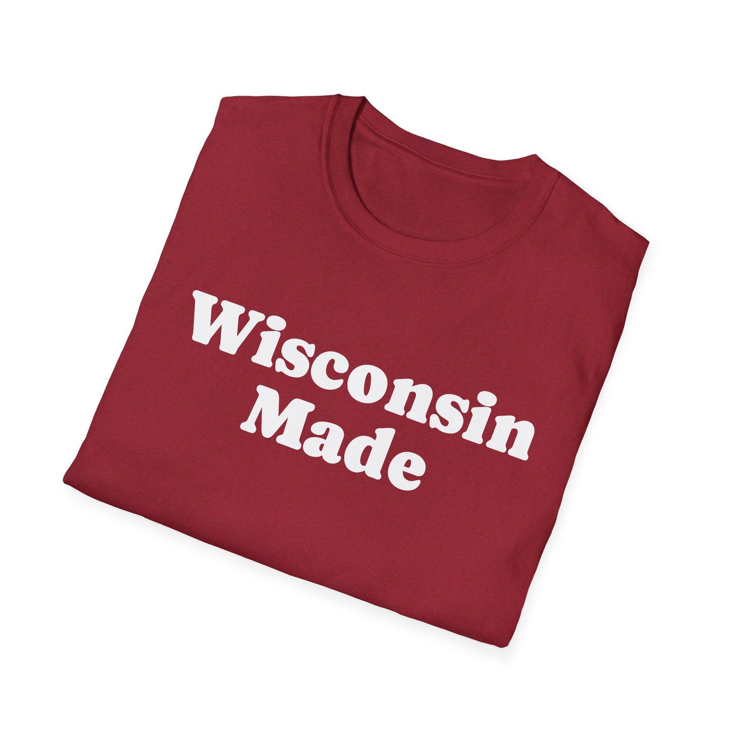 "Wisconsin Made" Unisex Softstyle T-Shirt - Casual Comfort for Every Occasion