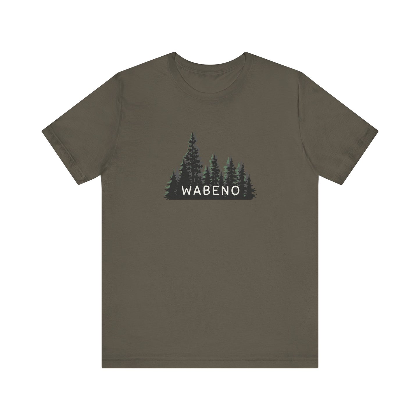 Wabeno Forest Graphic Unisex Tee - Nature Inspired Short Sleeve Shirt