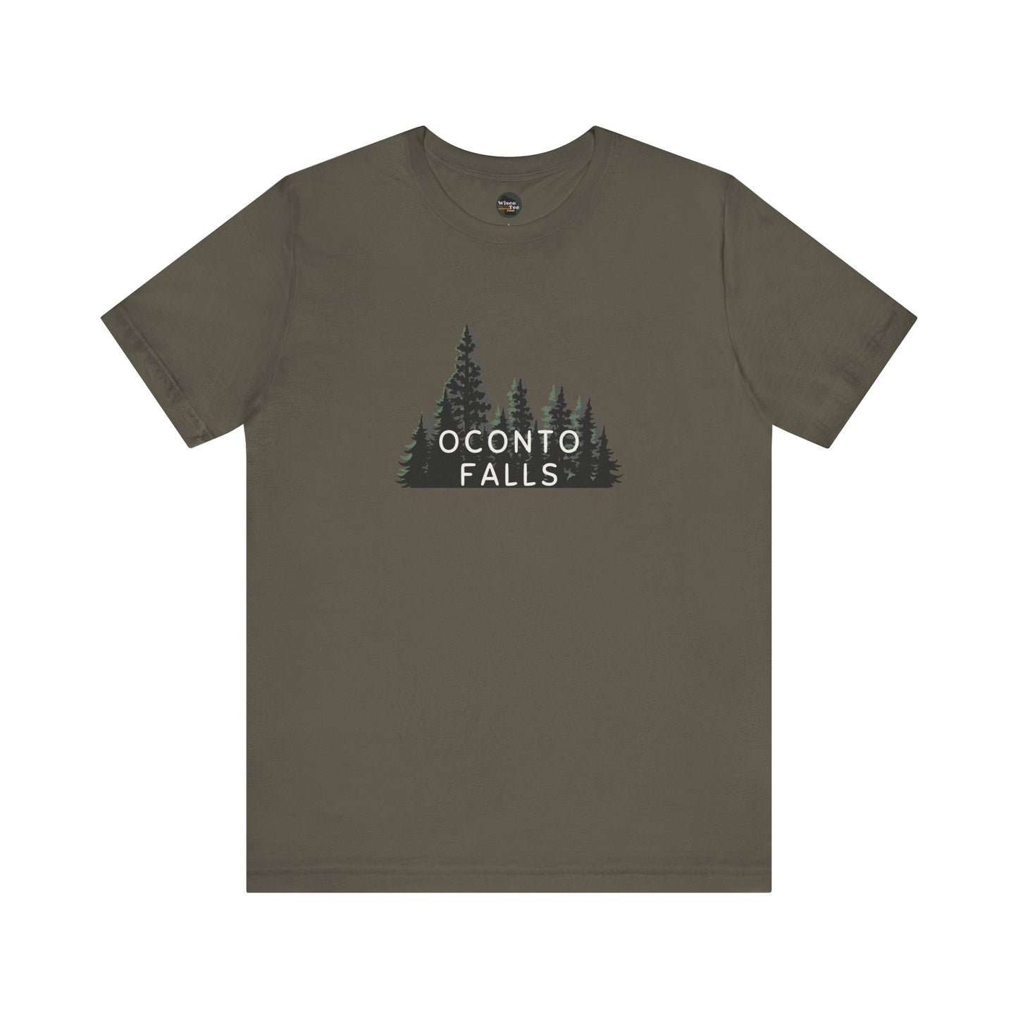 Oconto Falls Forest Graphic Unisex Tee - Nature Inspired Short Sleeve Shirt