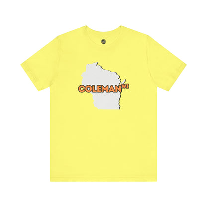 Coleman WI - Wisconsin City Pride T-shirt - Beautifully Soft and Comfortable