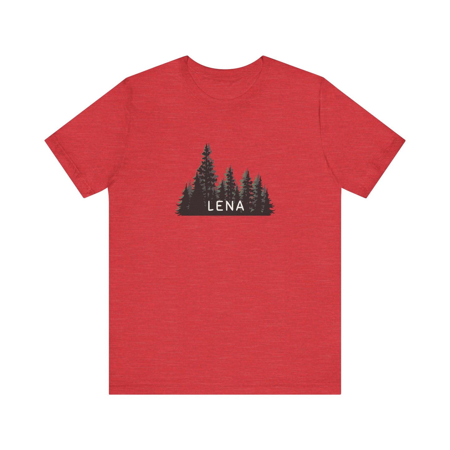 Lena Forest Graphic Unisex Tee - Nature Inspired Short Sleeve Shirt